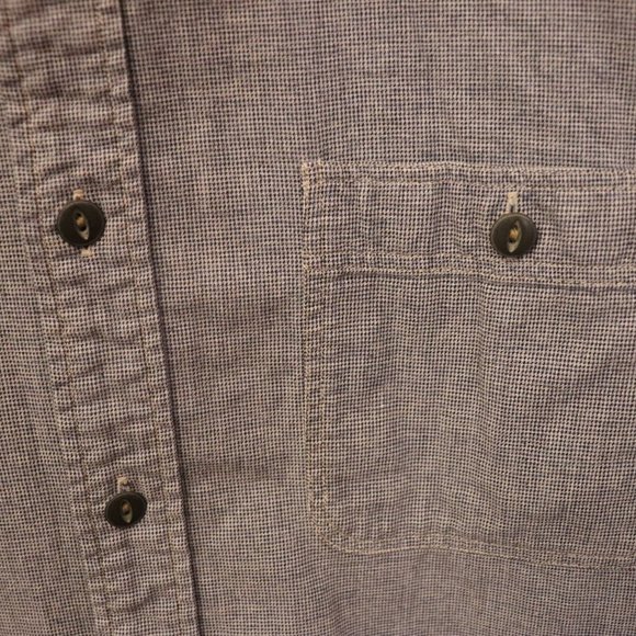 Polo Jeans Co. Vintage short sleeve Chambray button Shirt light blue men's large - Picture 4 of 7